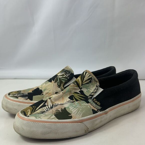 Keds Jump Kick Slip On Palm Tree Canvas Women’s Sneakers - Picture 7 of 13
